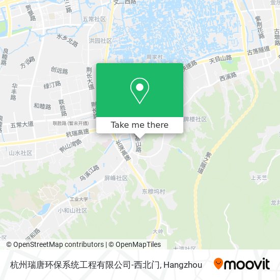 杭州瑞唐环保系统工程有限公司-西北门 map