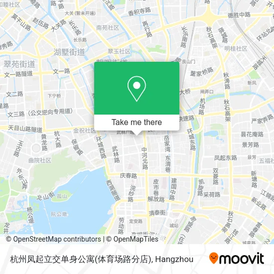 杭州凤起立交单身公寓(体育场路分店) map