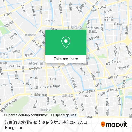 汉庭酒店杭州湖墅南路信义坊店停车场-出入口 map