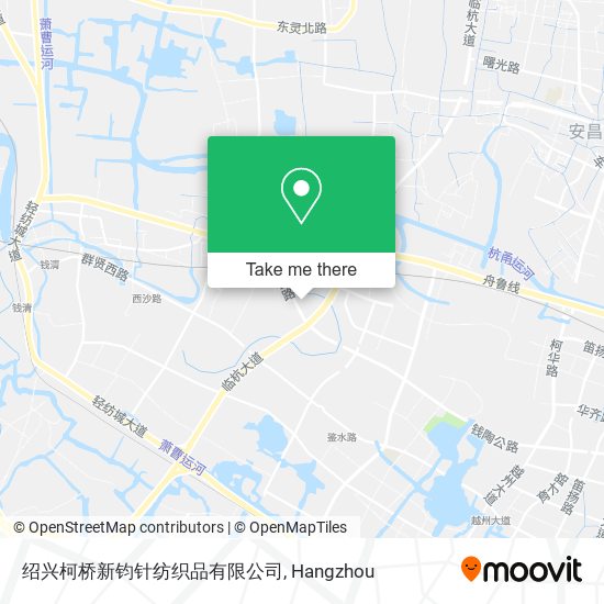 绍兴柯桥新钧针纺织品有限公司 map