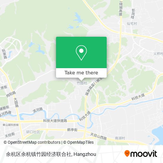 余杭区余杭镇竹园经济联合社 map