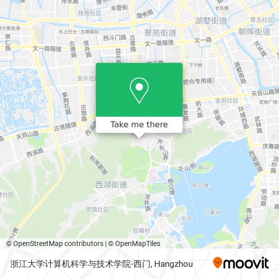 浙江大学计算机科学与技术学院-西门 map
