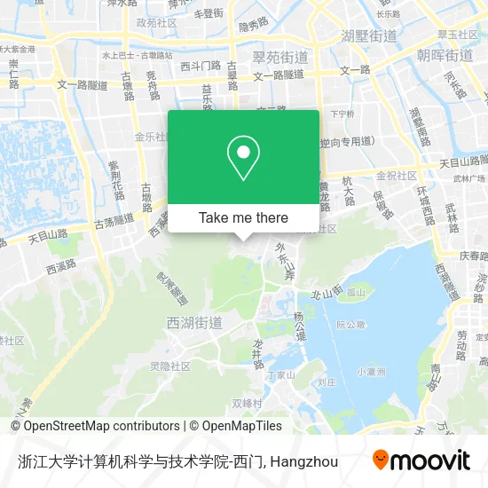浙江大学计算机科学与技术学院-西门 map