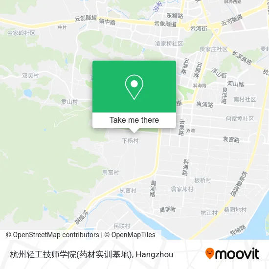 杭州轻工技师学院(药材实训基地) map