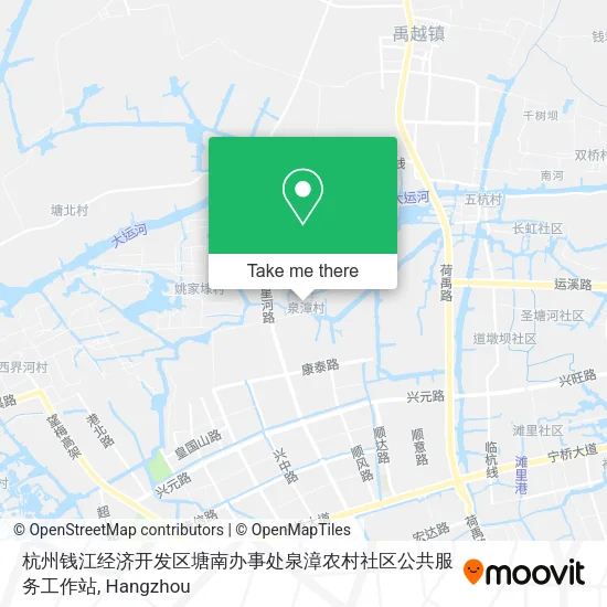 杭州钱江经济开发区塘南办事处泉漳农村社区公共服务工作站 map