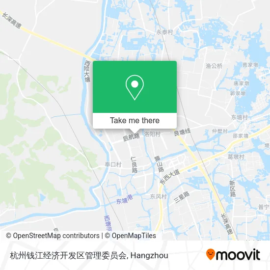 杭州钱江经济开发区管理委员会 map