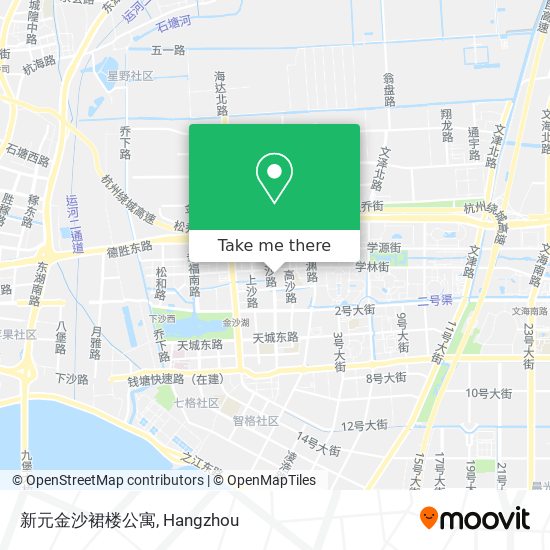 新元金沙裙楼公寓 map