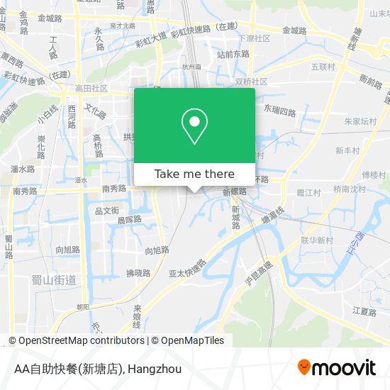 AA自助快餐(新塘店) map