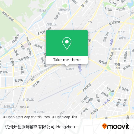 杭州开创服饰辅料有限公司 map
