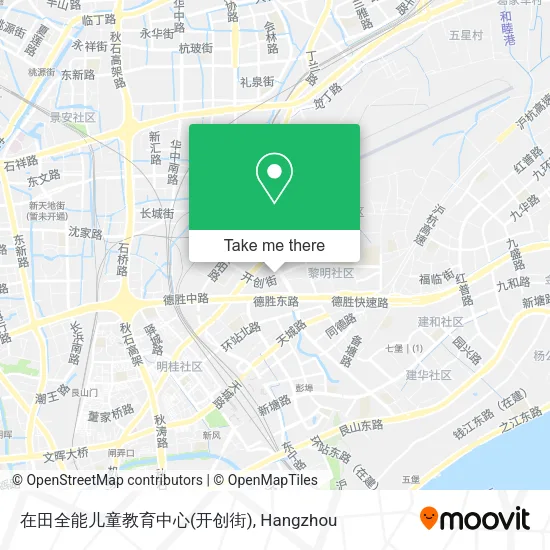 在田全能儿童教育中心(开创街) map