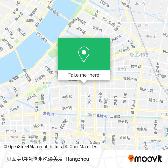 贝因美购物游泳洗澡美发 map