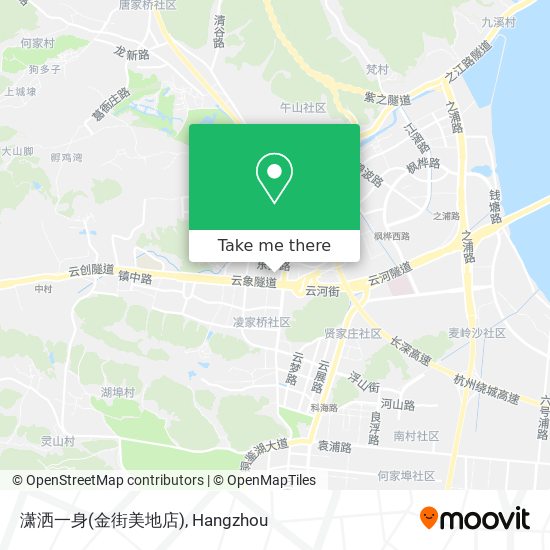 潇洒一身(金街美地店) map