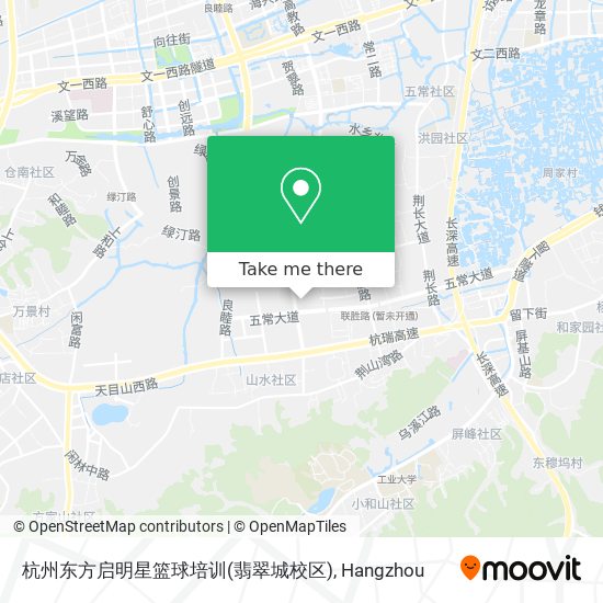 杭州东方启明星篮球培训(翡翠城校区) map