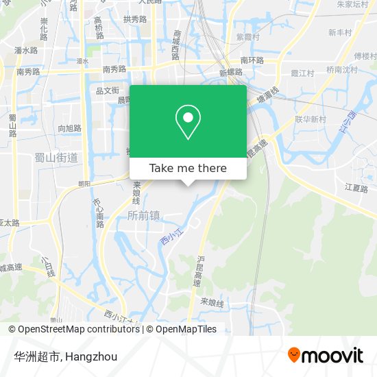 华洲超市 map