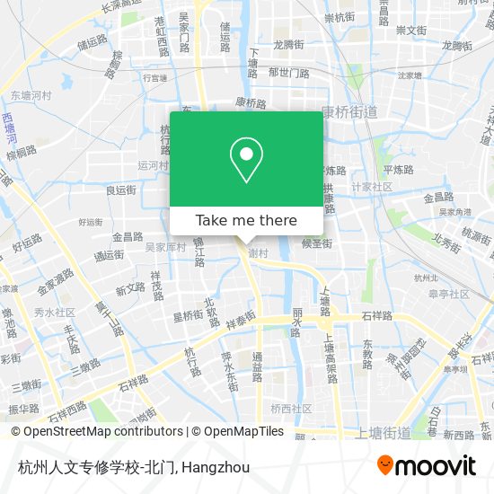 杭州人文专修学校-北门 map