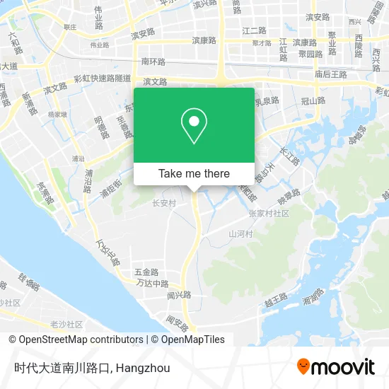 时代大道南川路口 map