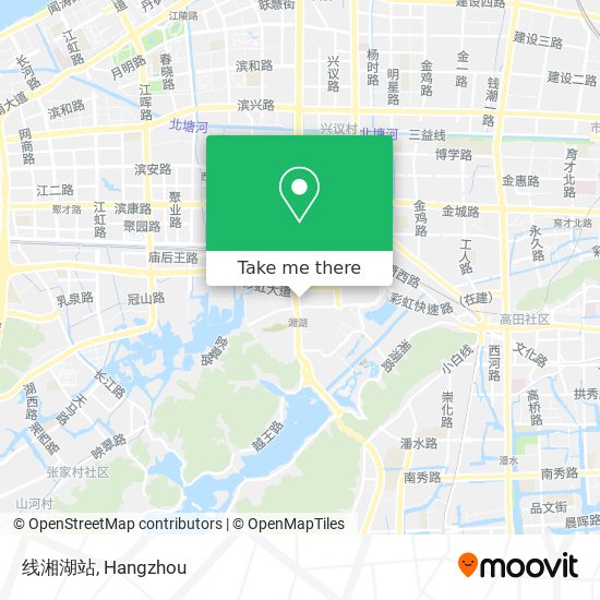 线湘湖站 map
