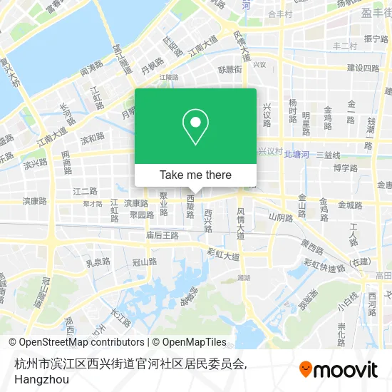 杭州市滨江区西兴街道官河社区居民委员会 map
