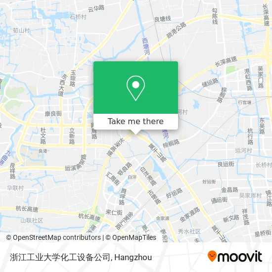 浙江工业大学化工设备公司 map