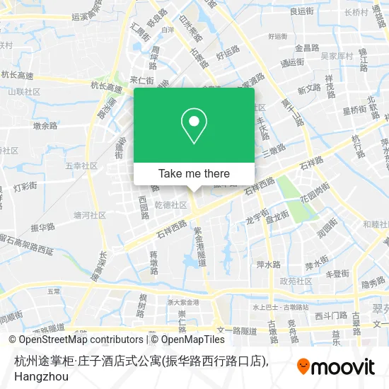 杭州途掌柜·庄子酒店式公寓(振华路西行路口店) map
