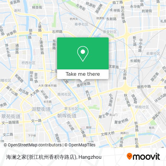 海澜之家(浙江杭州香积寺路店) map