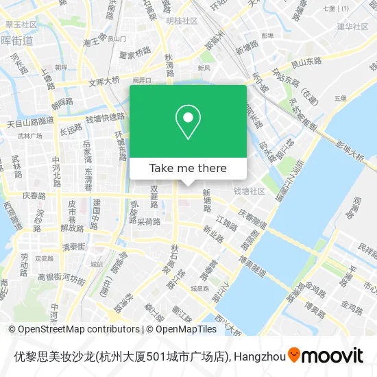 优黎思美妆沙龙(杭州大厦501城市广场店) map