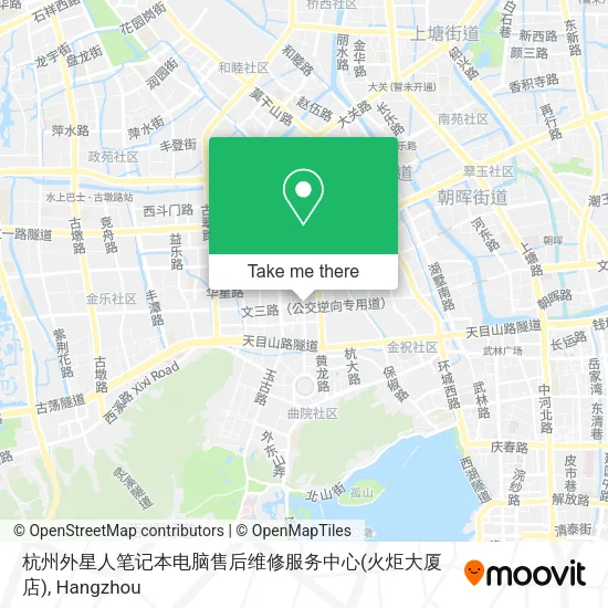 杭州外星人笔记本电脑售后维修服务中心(火炬大厦店) map