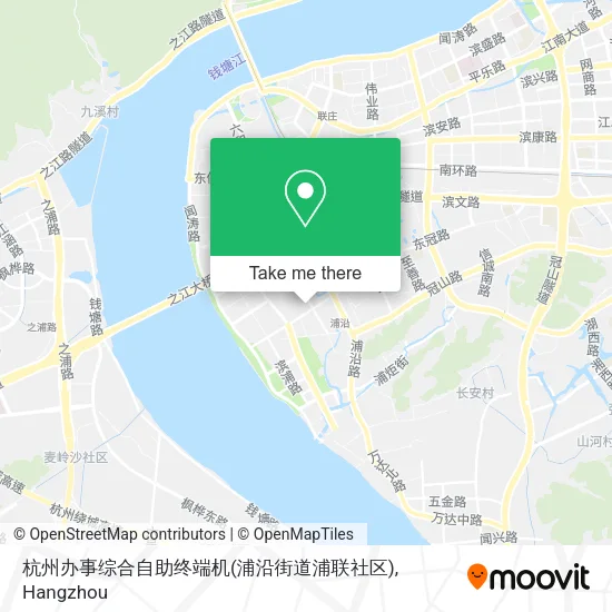 杭州办事综合自助终端机(浦沿街道浦联社区) map