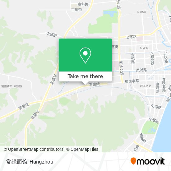 常绿面馆 map