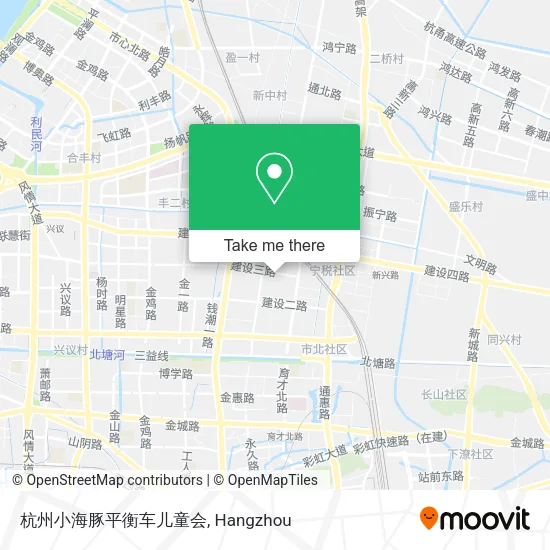 杭州小海豚平衡车儿童会 map