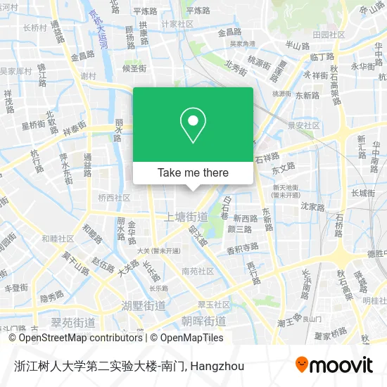 浙江树人大学第二实验大楼-南门 map
