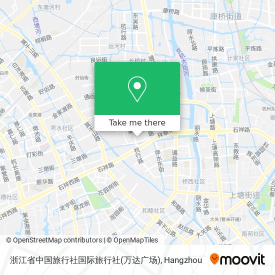 浙江省中国旅行社国际旅行社(万达广场) map