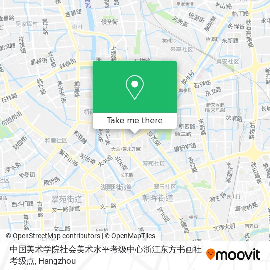 中国美术学院社会美术水平考级中心浙江东方书画社考级点 map