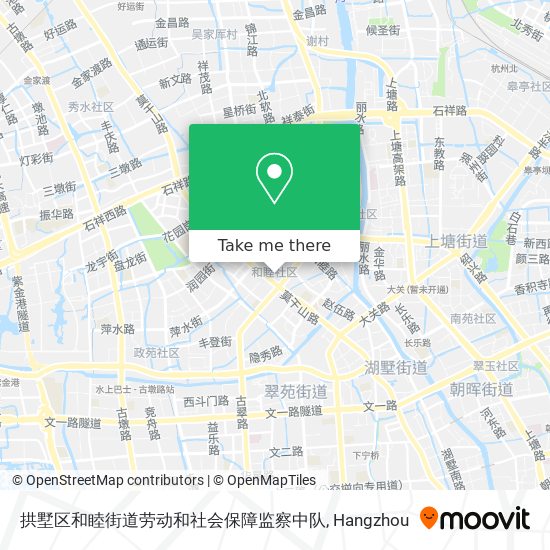 拱墅区和睦街道劳动和社会保障监察中队 map