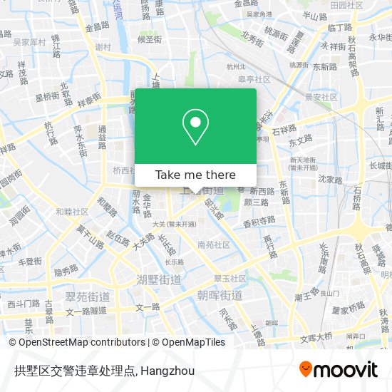 拱墅区交警违章处理点 map