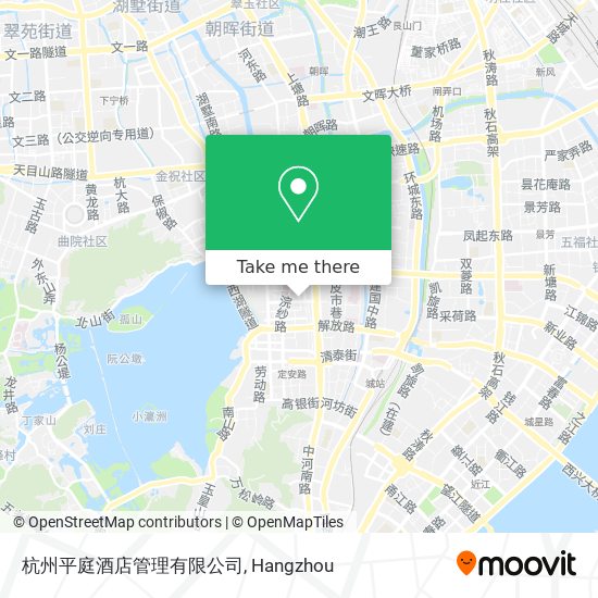 杭州平庭酒店管理有限公司 map