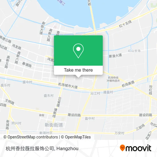 杭州香拉薇拉服饰公司 map