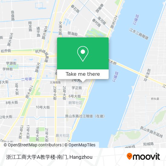 浙江工商大学A教学楼-南门 map