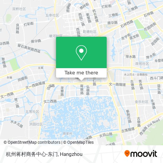 杭州蒋村商务中心-东门 map