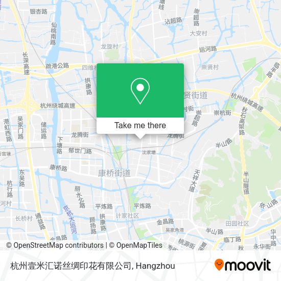 杭州壹米汇诺丝绸印花有限公司 map