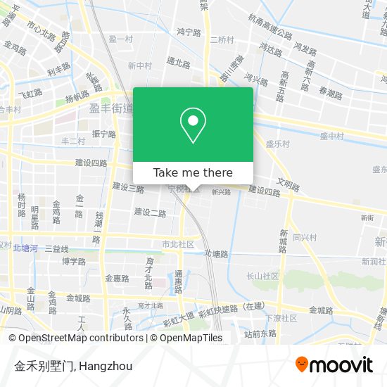 金禾别墅门 map