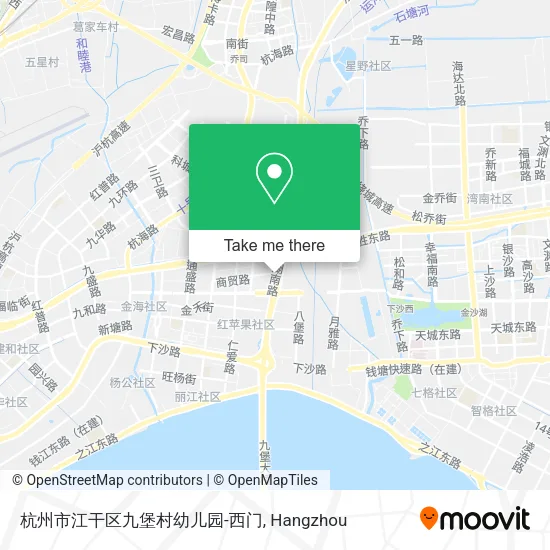 杭州市江干区九堡村幼儿园-西门 map
