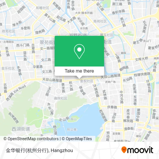 金华银行(杭州分行) map