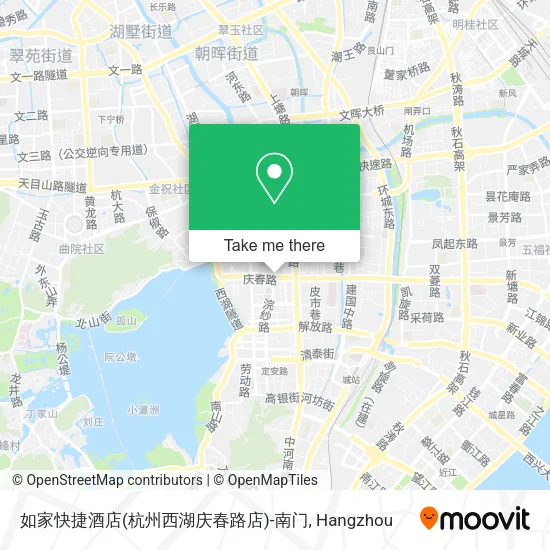 如家快捷酒店(杭州西湖庆春路店)-南门 map