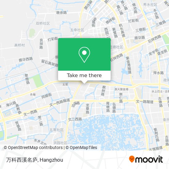 万科西溪名庐 map