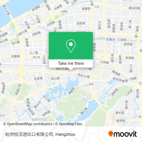 杭州恒滨进出口有限公司 map