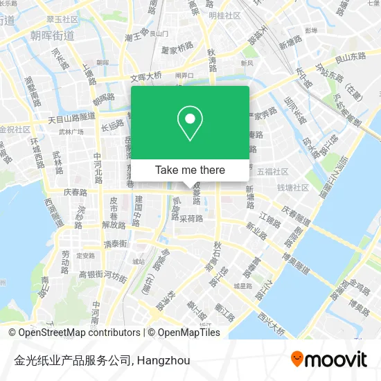 金光纸业产品服务公司 map