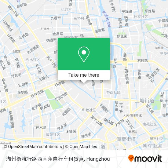 湖州街杭行路西南角自行车租赁点 map