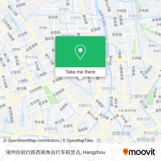 湖州街杭行路西南角自行车租赁点 map