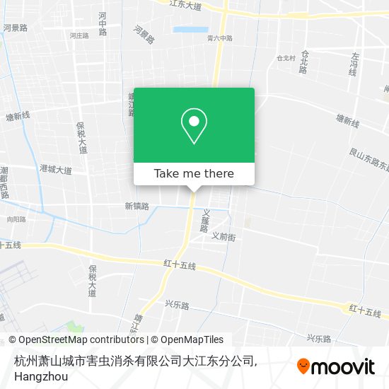 杭州萧山城市害虫消杀有限公司大江东分公司 map